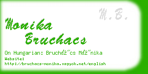 monika bruchacs business card